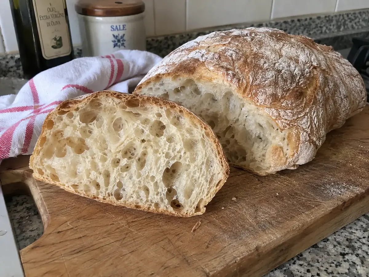 Pane casereccio tagliato